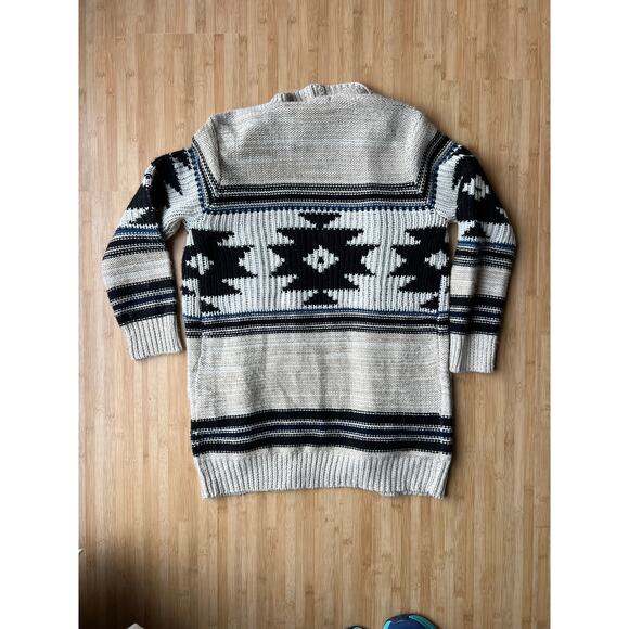 Aztec Tribal Print Shawl Cardigan from Forever 21 - Size M - Picture 2 of 6